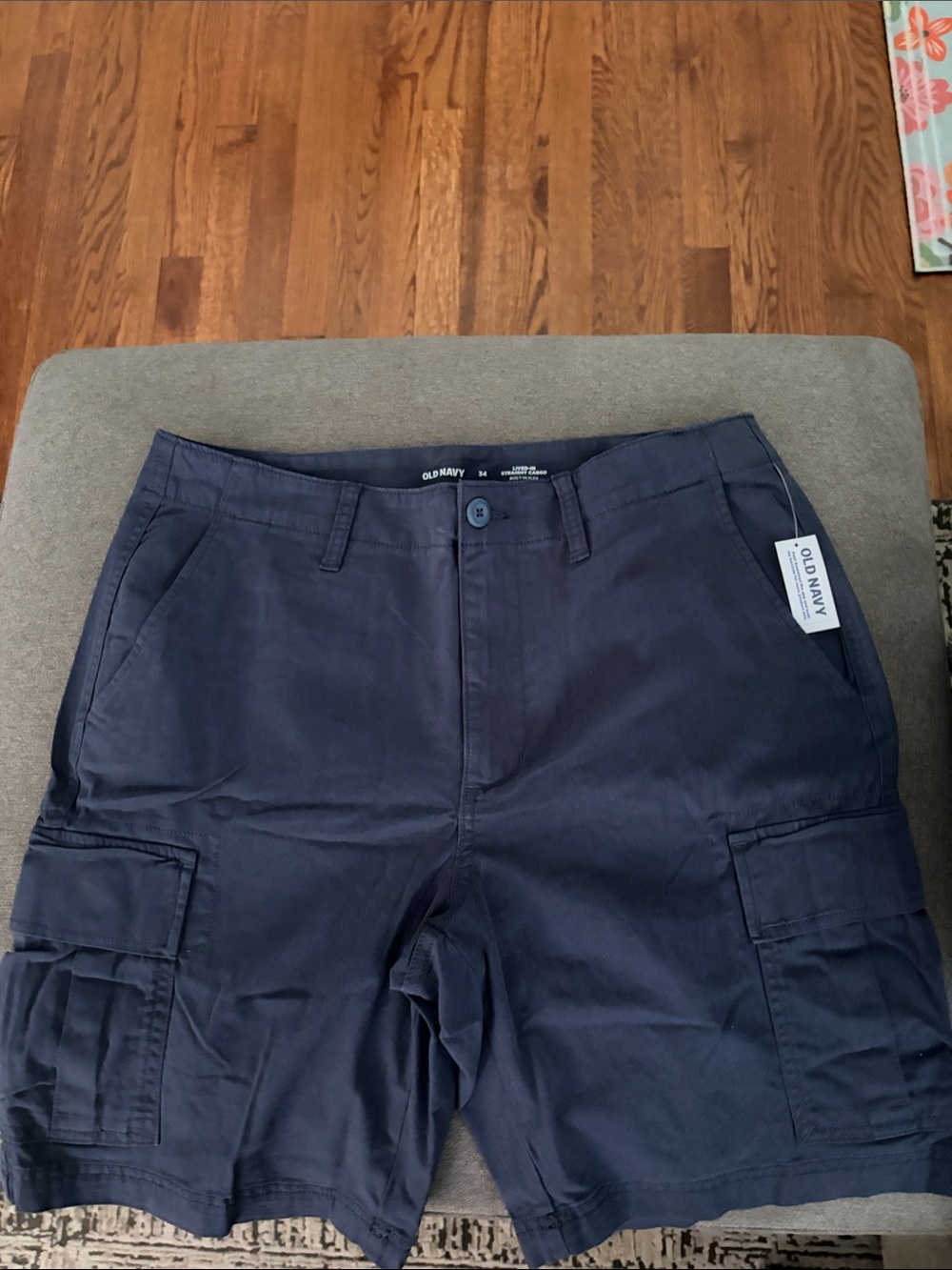 Old Navy Men's Dark Navy Cargo Shorts
